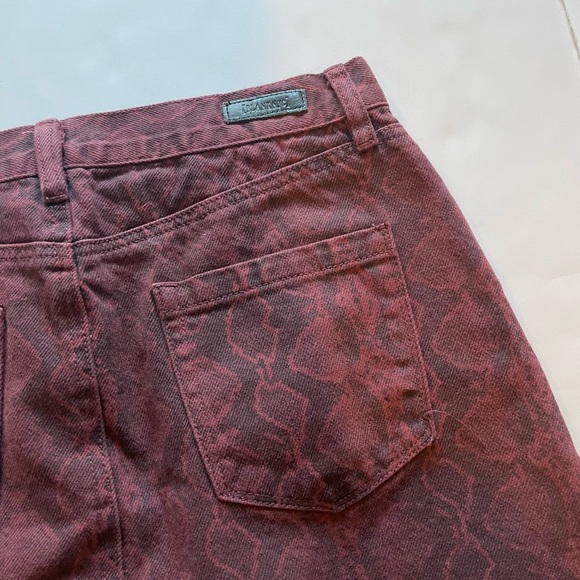 BLANK NYC Snake Print Denim Mini Skirt - Picture 6 of 9